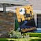 Spooky House Halloween Outdoor Garden Flag with Bats & Witch, 20" x 48"